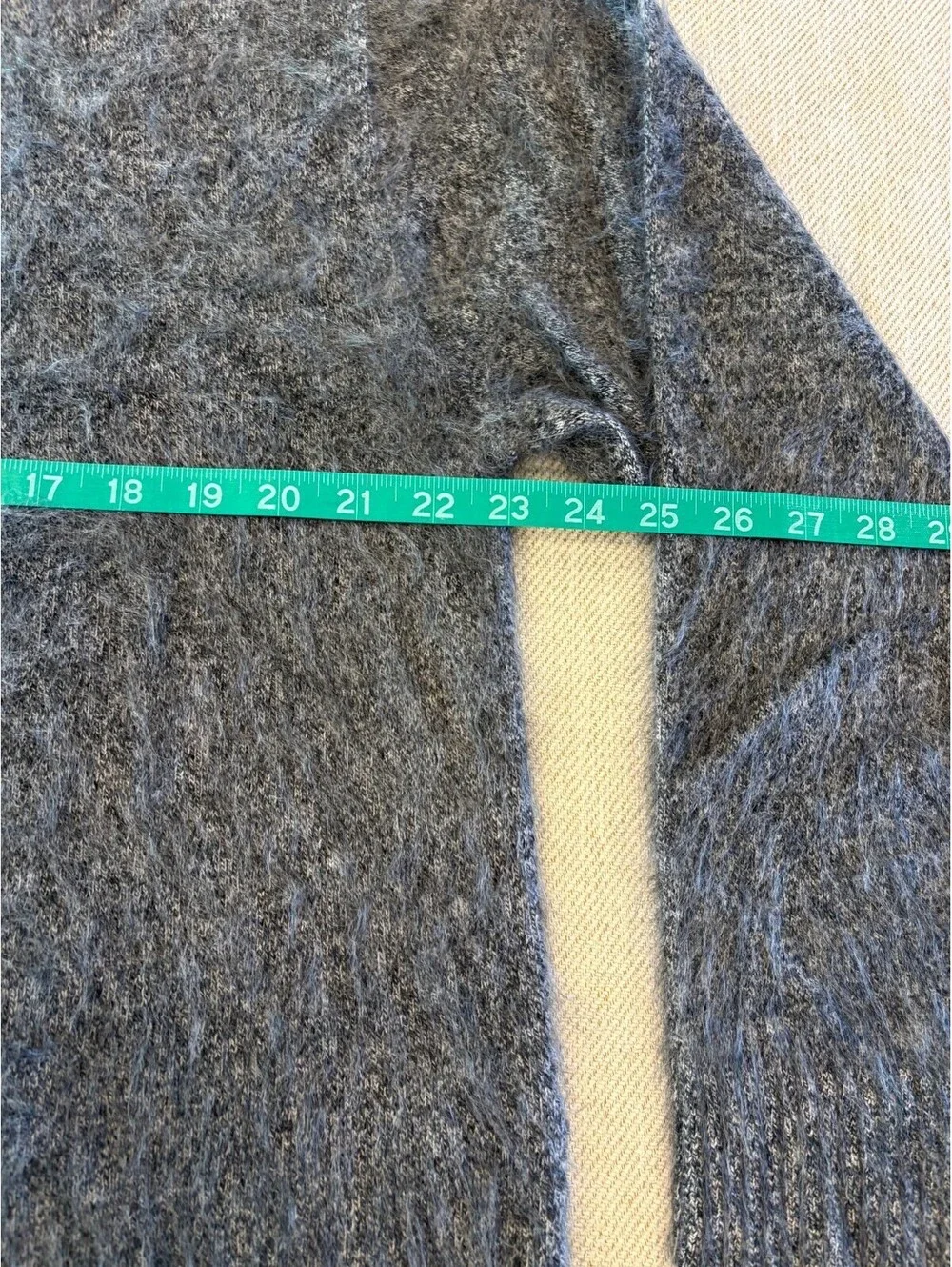 J.Crew Brushed Cashmere Marled Sweater Charcoal Grey NWT M